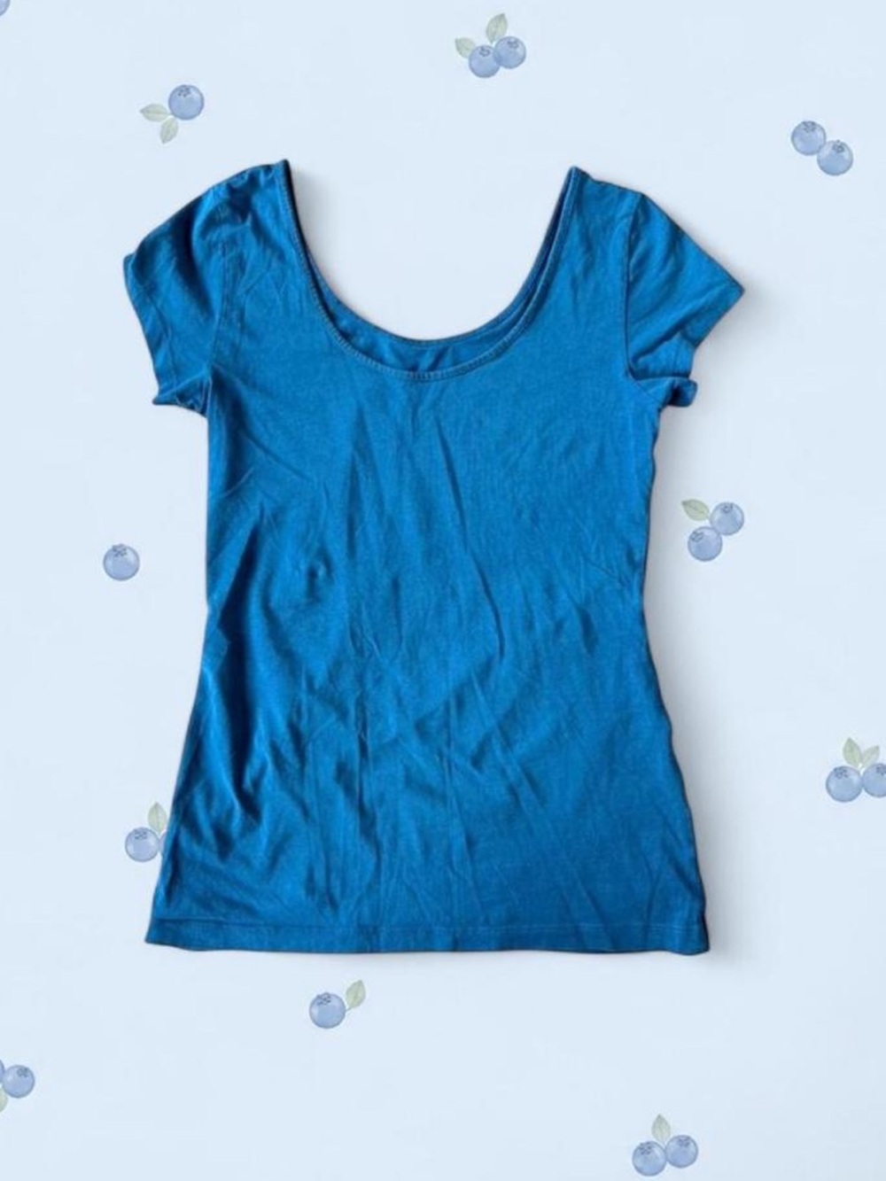 Teal Scoop Neck Women’s Top